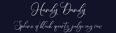 Handy Dandy by Vunira Design — Script Handwritten Font — thumbnail 2