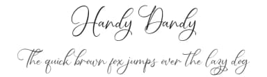Handy Dandy by Vunira Design — Script Handwritten Font — thumbnail 1