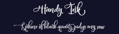 Handy Ink by Typhoon Type - Suthi Srisopha — Script Handwritten Font — thumbnail 2