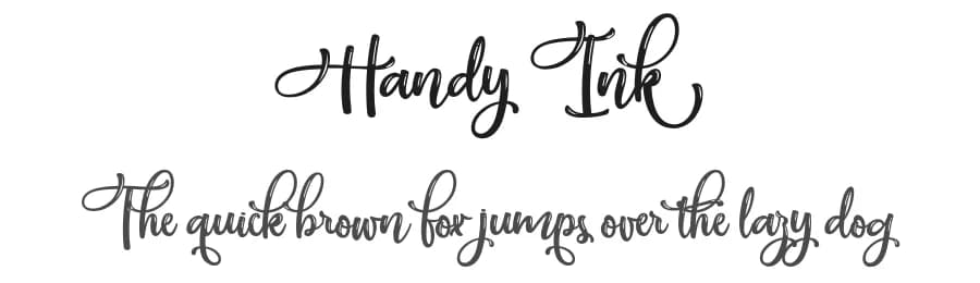 Handy Ink by Typhoon Type - Suthi Srisopha — Script Handwritten Font