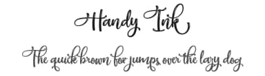 Handy Ink by Typhoon Type - Suthi Srisopha — Script Handwritten Font — thumbnail 1