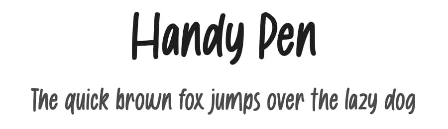 Handy Pen by Gassstype — Script Handwritten Font
