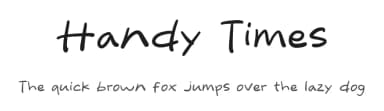 Handy Times by Khurasan — Script Handwritten Font — thumbnail 1