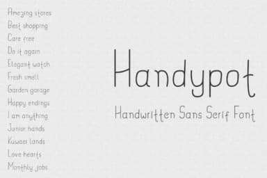 Handypot Font by Dasagani — Script Handwritten Font — thumbnail 1