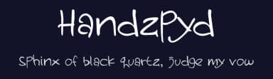 Handzpyd by Blu Aoi — Script Handwritten Font — thumbnail 2