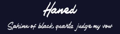 Haned by Vunira Design — Script Handwritten Font — thumbnail 2