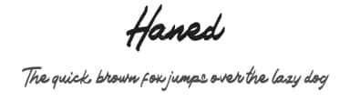 Haned by Vunira Design — Script Handwritten Font — thumbnail 1