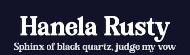 Hanela Rusty by HansCo — Serif Font — thumbnail 2