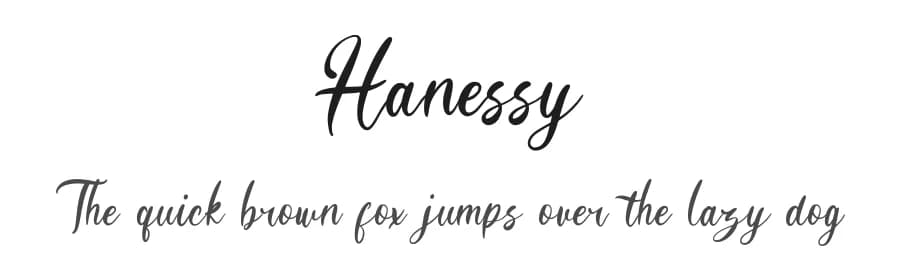 Hanessy by Creatype Studio — Script Handwritten Font