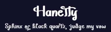 Hanetty by Jadatype — Script Handwritten Font — thumbnail 2