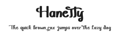 Hanetty by Jadatype — Script Handwritten Font — thumbnail 1