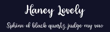 Haney Lovely by niyos — Script Handwritten Font — thumbnail 2