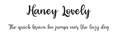 Haney Lovely by niyos — Script Handwritten Font — thumbnail 1