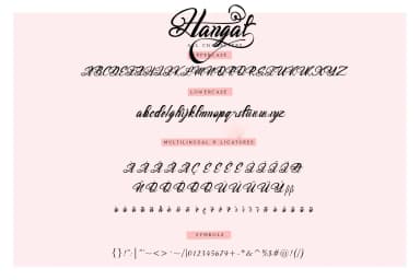 Hangat Font by M. Afzal Grafika — Script Handwritten Font — thumbnail 3