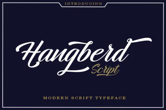Hangberd Script Font by Zane Studio — Script Handwritten Font