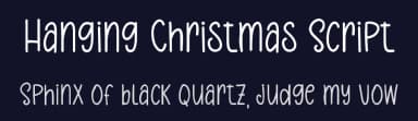 Hanging Christmas Script by Bearytype — Script Handwritten Font — thumbnail 2