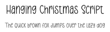 Hanging Christmas Script by Bearytype — Script Handwritten Font — thumbnail 1