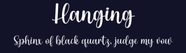 Hanging by Fillo Graphic — Script Handwritten Font — thumbnail 2