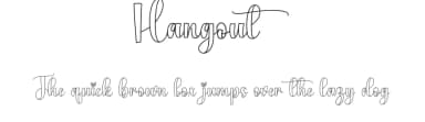 Hangout by Scratchones — Script Handwritten Font — thumbnail 1