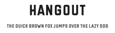 Hangout by Vladimir Nikolic — Sans Serif Font — thumbnail 1