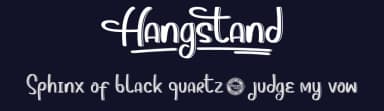Hangstand by Calligraphy Fonts — Script Handwritten Font — thumbnail 2