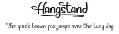 Hangstand by Calligraphy Fonts — Script Handwritten Font — thumbnail 1