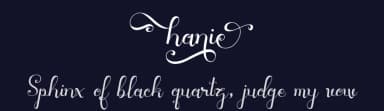 Hanie by Yesie Erma Yunita — Script Handwritten Font — thumbnail 2