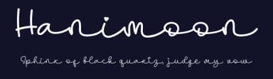 Hanimoon by Al Ghul — Script Handwritten Font — thumbnail 2