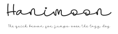 Hanimoon by Al Ghul — Script Handwritten Font — thumbnail 1