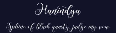 Hanindya by Ahmad Riqi — Script Handwritten Font — thumbnail 2