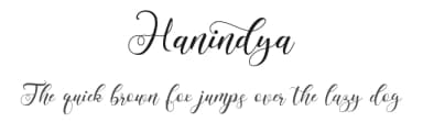 Hanindya by Ahmad Riqi — Script Handwritten Font — thumbnail 1