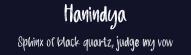 Hanindya by Creative Zone — Script Handwritten Font — thumbnail 2