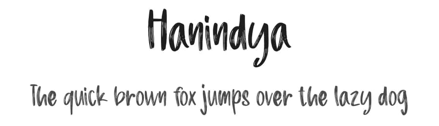 Hanindya by Creative Zone — Script Handwritten Font