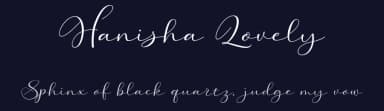 Hanisha Lovely by Cooldesignlab — Script Handwritten Font — thumbnail 2