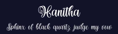 Hanitha by Graphicxell — Script Handwritten Font — thumbnail 2