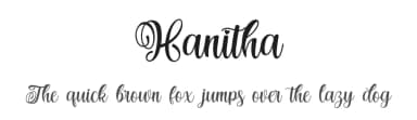 Hanitha by Graphicxell — Script Handwritten Font — thumbnail 1