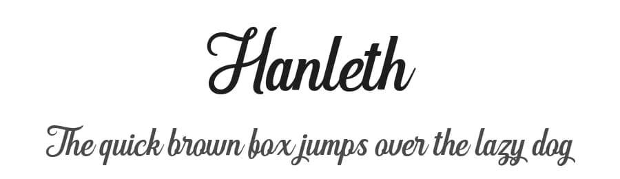 Hanleth by Andhi Yulianto — Script Handwritten Font
