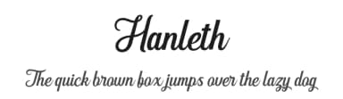 Hanleth by Andhi Yulianto — Script Handwritten Font — thumbnail 1