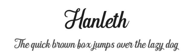 Hanleth by Andhi Yulianto — Script Handwritten Font