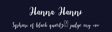 Hanna Hanni by merllotype — Script Handwritten Font — thumbnail 2