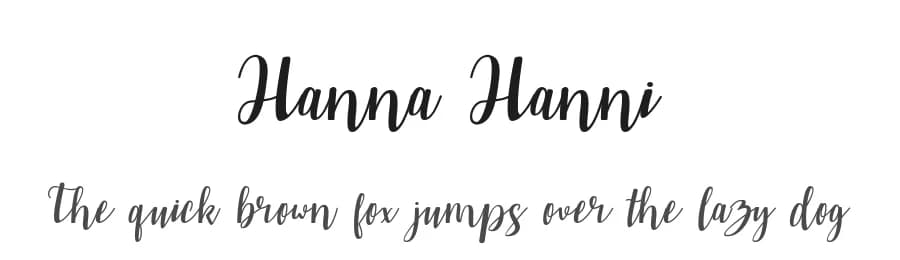 Hanna Hanni by merllotype — Script Handwritten Font — preview 1