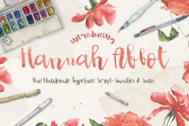 Hannah Abbot Font by Blue Robin Design Shop — Script Handwritten Font — thumbnail 1