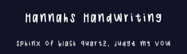 Hannahs Handwriting by Hannah Schmidt — Script Handwritten Font — thumbnail 2