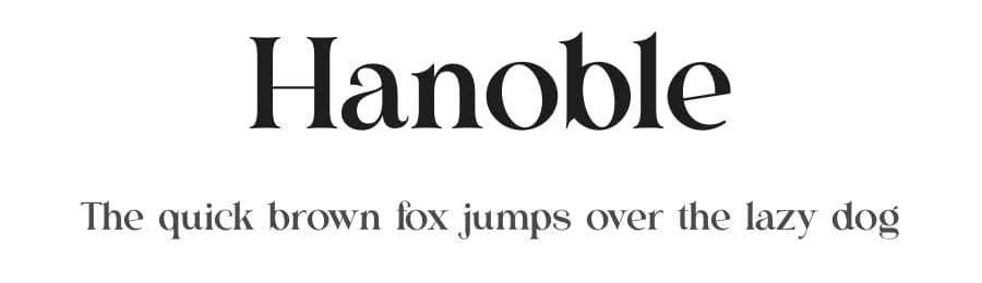 Hanoble by vesvostudio — Serif Font