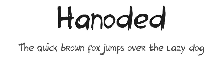 Hanoded by Samyuli — Script Handwritten Font