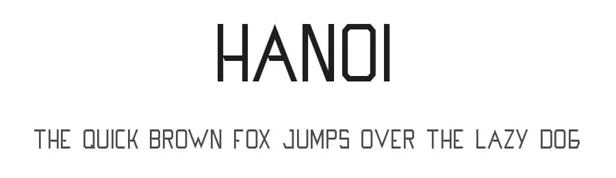 Hanoi by Alex Dale — Sans Serif Font — preview 1