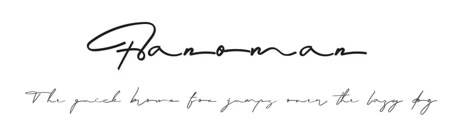 Hanoman by Portype Studio — Script Handwritten Font — preview 1