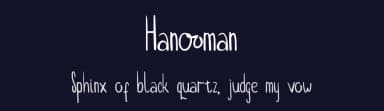 Hanooman by Panji Rizquloh — Script Handwritten Font — thumbnail 2