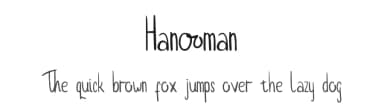 Hanooman by Panji Rizquloh — Script Handwritten Font — thumbnail 1