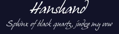 Hanshand by Hans J. Zinken — Script Handwritten Font — thumbnail 2